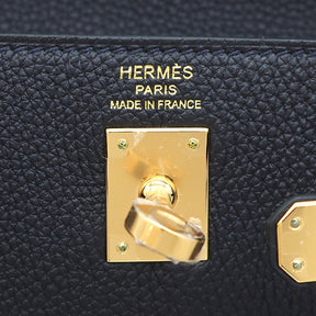 エルメス HERMES ケリー25 内縫い キャバン トゴ 2WAYバッグ ゴールド金具 新品 未使用 黒 ショルダー