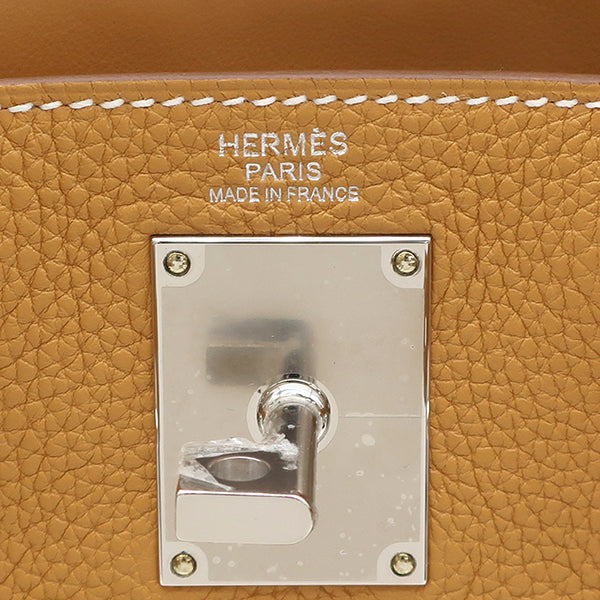 エルメス HERMES ケリー アッカド PM ナチュラルサブレ トゴ ボディバッグ シルバー金具 茶 ショルダー