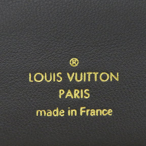 ルイヴィトン LOUIS VUITTON ポルトフォイユ・ルー M81599 ブラック ラムレザー 二つ折り財布 ゴールド金具 ミニ財布 黒 クッサン