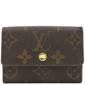 ルイヴィトン LOUIS VUITTON ポルトモネ プラ M61930 モノグラム モノグラムキャンバス コインケース ゴールド金具 茶 小銭入れ カード入れ