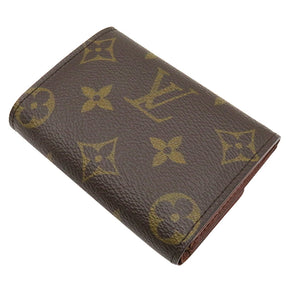 ルイヴィトン LOUIS VUITTON ポルトモネ プラ M61930 モノグラム モノグラムキャンバス コインケース ゴールド金具 茶 小銭入れ カード入れ