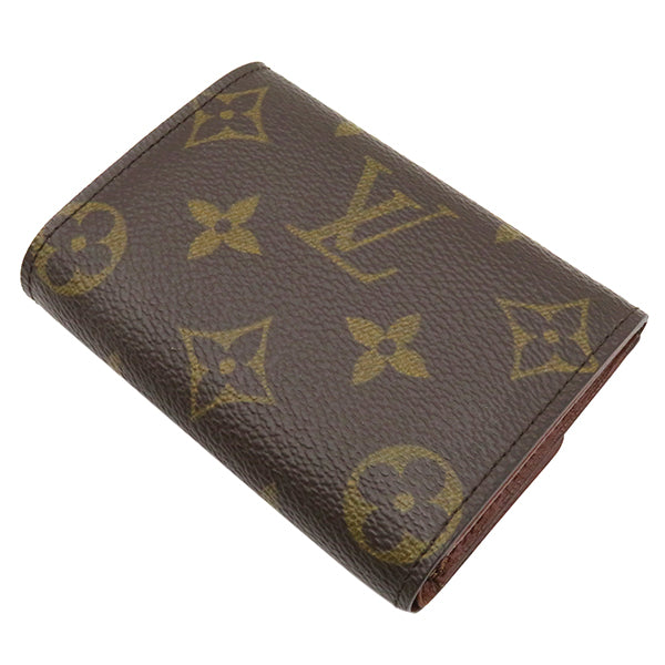 ルイヴィトン LOUIS VUITTON ポルトモネ プラ M61930 モノグラム モノグラムキャンバス コインケース ゴールド金具 茶 小銭入れ  カード入れ