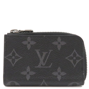 ルイヴィトン LOUIS VUITTON ポルトモネ ジュール M63536 モノグラムエクリプス モノグラムエクリプス コインケース シルバー金具 黒 グレー 小銭入れ