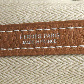 エルメス HERMES ガーデンパーティPM ゴールド ネゴンダ トートバッグ シルバー金具 新品 未使用品 茶