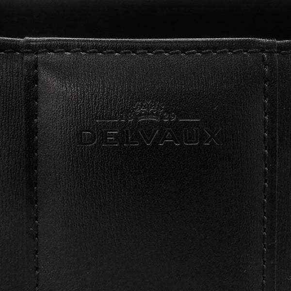 デルヴォー DELVAUX ルーモア MM ブラック ボックスカーフ 2WAYバッグ ブラック金具 黒 デルボー ハンドバッグ ショルダー
