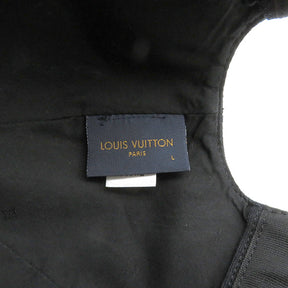 ルイヴィトン LOUIS VUITTON アエログラム M77125 ブラック コットン 14039 キャップ ブラック金具 黒 帽子