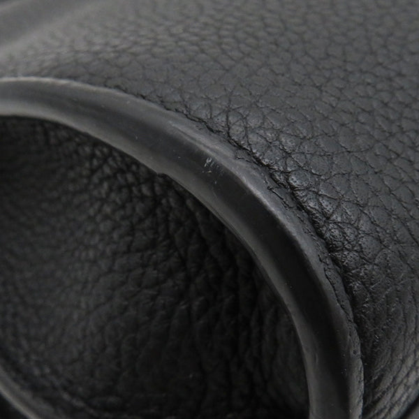 イヴ・サンローラン Yves Saint Laurent サックドジュール ブラック レザー 2WAYバッグ シルバー金具 黒 ハンドバッグ ショルダー