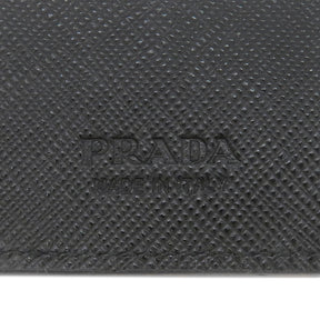 プラダ PRADA サフィアーノ メタル 6連 2PG222 ブラック レザー キーケース ガンメタル金具 鍵入れ 黒