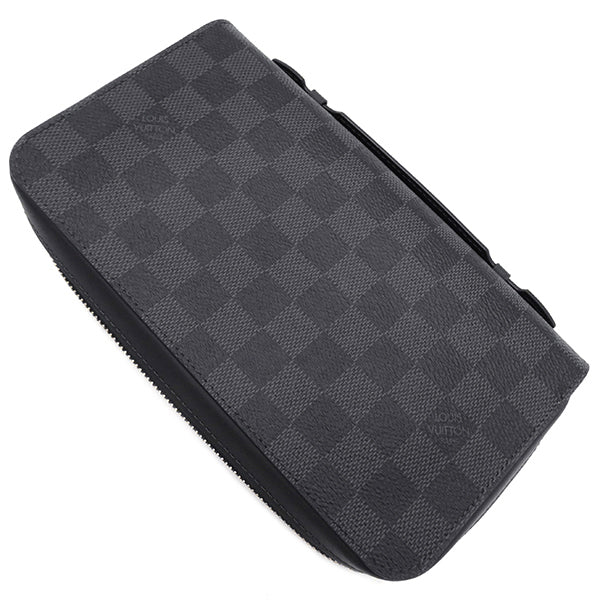 ルイヴィトン LOUIS VUITTON ジッピーXL N41590 コバルト ダミエグラフィットキャンバス 長財布 シルバー金具 ラウンドファスナー