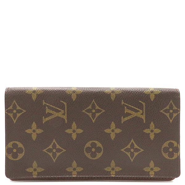 ルイヴィトン LOUIS VUITTON ポルトカルトクレディ M60825  モノグラム モノグラムキャンバス 二つ折り財布 茶 札入れ カード入れ