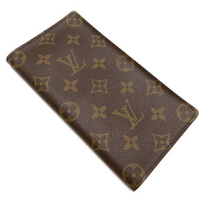 ルイヴィトン LOUIS VUITTON ポルトカルトクレディ M60825  モノグラム モノグラムキャンバス 二つ折り財布 茶 札入れ カード入れ