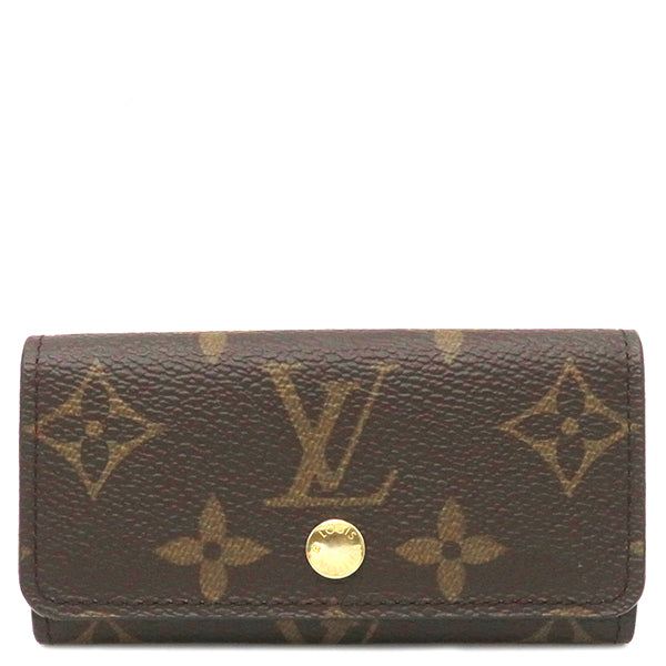 ルイヴィトン LOUIS VUITTON キーケース ミュルティクレ 4 M69517 モノグラム モノグラムキャンバス キーケース ゴールド金具 茶 鍵入れ