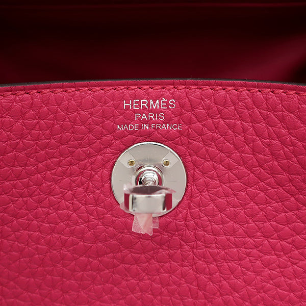 エルメス HERMES リンディ ミニ 20 フランボワーズ トリヨンクレマンス ショルダーバッグ シルバー金具 新品 未使用 ピンク