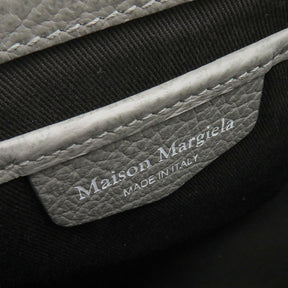 メゾン マルタン マルジェラ MAISON MARTIN MARGIELA 5AC ポシェット S56WF0151 グレー レザー ショルダーバッグ シルバー金具 カレンダータグ
