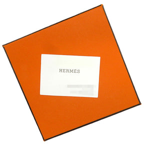 エルメス HERMES カージュドアッシュ Hキューブ シルバー メタル ネックレス シルバー金具 白