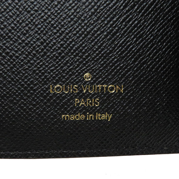 ルイヴィトン LOUIS VUITTON ポルトフォイユ ヴィクトリーヌ M81557 モノグラム・リバース 三つ折り財布 ゴールド金具 コンパクト 茶 ブラック バイカラー