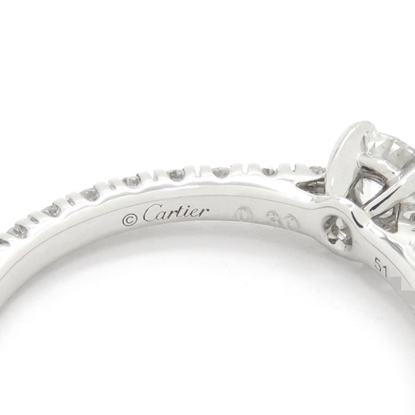 カルティエ Cartier エタンセル ドゥ カルティエ ソリテールリング CRN4744351 プラチナシルバー Pt950 ダイヤモンド  #51(JP11) リング 指輪