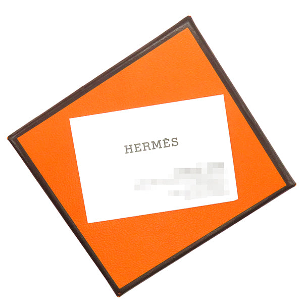 エルメス HERMES ループグラン クレ ヴォースイフト メタル ピアス シルバー金具 白