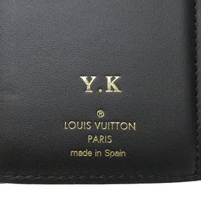 ルイヴィトン LOUIS VUITTON ポルトフォイユ ドーフィーヌ コンパクト M68725 モノグラムキャンバス モノグラムリバースキャンバス 三つ折り財布 ゴールド金具 茶 名前刻印