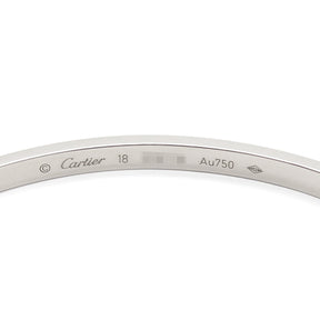 カルティエ Cartier LOVE ラブブレス SM B6047418 ホワイトゴールド K18WG #18 ブレスレット Au750 18K 18金