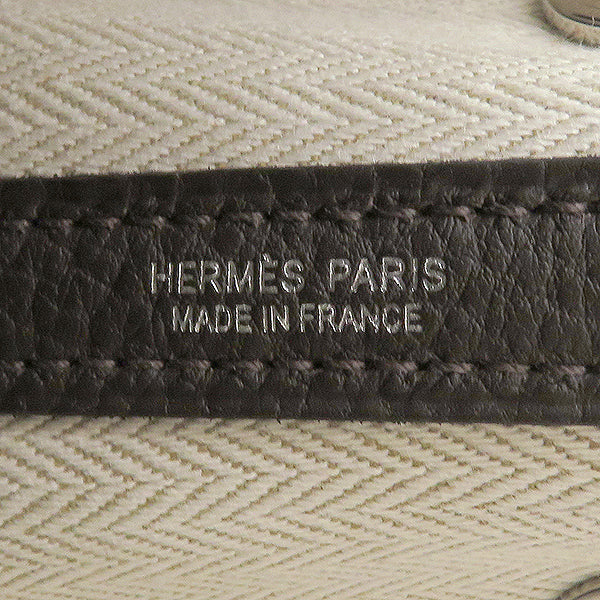 エルメス HERMES ガーデンパーティーTPM エベンヌ ネゴンダ トートバッグ シルバー金具 新品未使用 茶