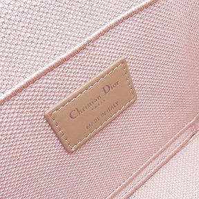 クリスチャン・ディオール Christian Dior カナージュ バニティバッグ エンブロイダリー ピンク キャンバス ハンドバッグ ヴァニティ ロゴ