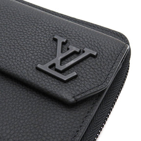 ルイヴィトン LOUIS VUITTON LVアエログラム ジッピー ウォレット M69831  ブラック グレインカーフレザー 長財布 マットブラック金具 黒 L字ファスナー