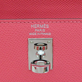 エルメス HERMES ケリー25 外縫い ローズアザレ ヴォーエプソン 2WAYバッグ シルバー金具