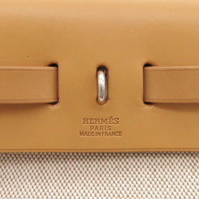 エルメス HERMES エールバッグ PM ナチュラル トワルアッシュ ヴァッシュハンター 2WAYバッグ シルバー金具 替えバッグ欠品