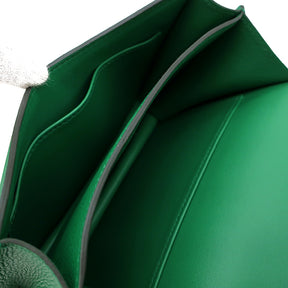 エルメス HERMES コンスタンスミニ 3 バンブー エバーカラー ショルダーバッグ シルバー金具 緑