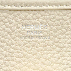 エルメス HERMES エヴリン3 PM  ナタ トリヨンクレマンス ショルダーバッグ シルバー金具 白