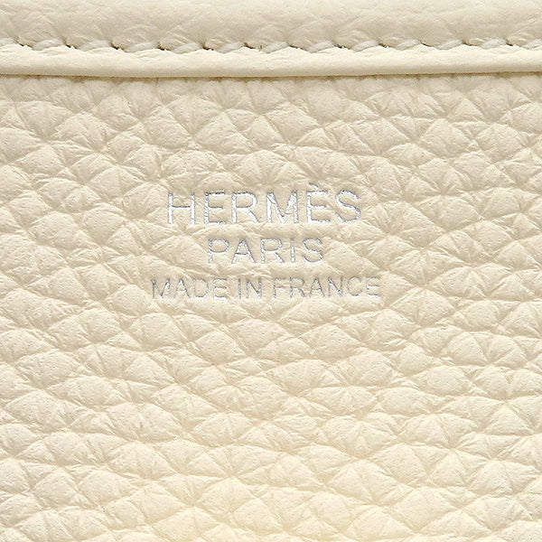 エルメス HERMES エヴリン3 PM  ナタ トリヨンクレマンス ショルダーバッグ シルバー金具 白