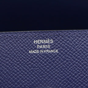 エルメス HERMES ケリードール ピクト ブルーロワイヤルXブルーインディゴXナタ ヴォーエプソン アリゲーター ハンドバッグ シルバー金具