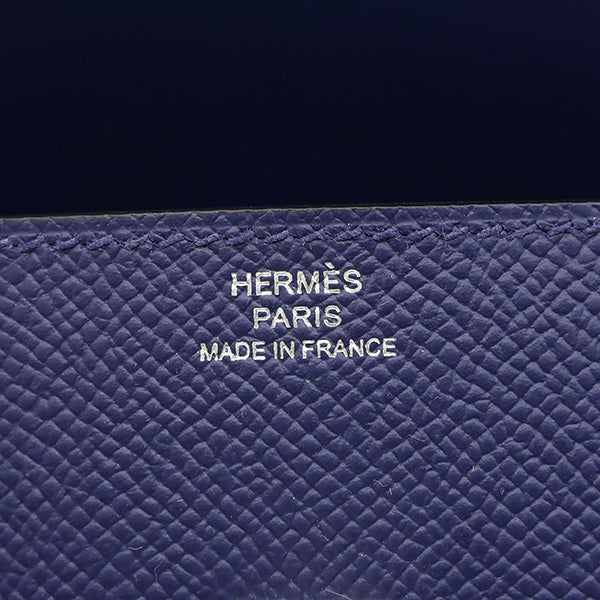 エルメス HERMES ケリードール ピクト ブルーロワイヤルXブルーインディゴXナタ ヴォーエプソン アリゲーター ハンドバッグ シルバー金具