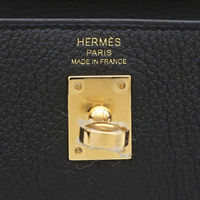 エルメス HERMES ケリー25 内縫い ブラック トゴ 2WAYバッグ ゴールド金具 新品 未使用 黒 ショルダー