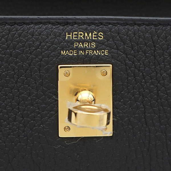 エルメス HERMES ケリー25 内縫い ブラック トゴ 2WAYバッグ ゴールド金具 新品 未使用 黒 ショルダー