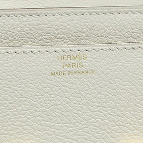 エルメス HERMES コンスタンス トゥーゴー マッシュルーム エバーカラー 長財布 ゴールド金具 新品 未使用 白 バンドリエール