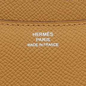 エルメス HERMES コンスタンス3 ミニ ミロワール セサミ ヴォーエプソン ショルダーバッグ ブラック金具 新品 未使用 茶 ラッカー金具