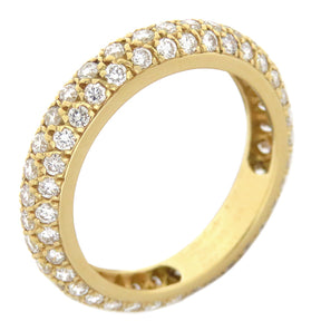 カルティエ Cartier ミミスター フルパヴェリング イエローゴールド K18YG ダイヤモンド #48(JP8) リング 指輪 750 WG 18金 18K