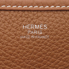 エルメス HERMES エヴリン3 PM  ゴールド トリヨンクレマンス ショルダーバッグ シルバー金具 茶