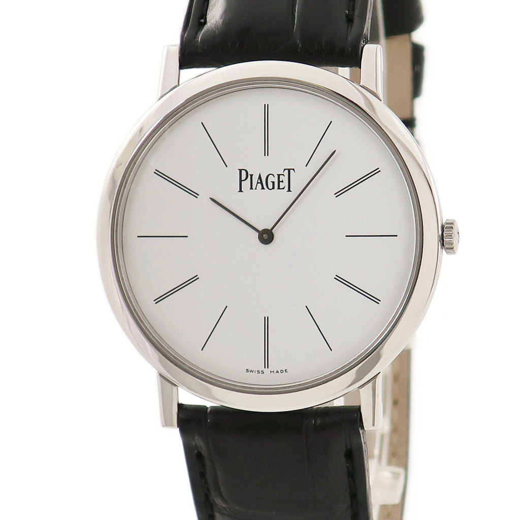 ピアジェ PIAGET アルティプラノ オリジン 38mm G0A29112 手巻き メンズ ロジウム加工K18WG無垢 白 バー 薄型