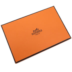 エルメス HERMES カルヴィ デュオ エトゥープ シェーブル カードケース シルバー金具 新品 未使用 グレージュ