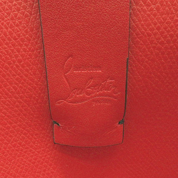 クリスチャンルブタン Christian Louboutin カバタ E/W ミニ 1205054CM53 ブラック×レッド カーフ 2WAYバッグ ガンメタル金具 黒 赤 ショルダー