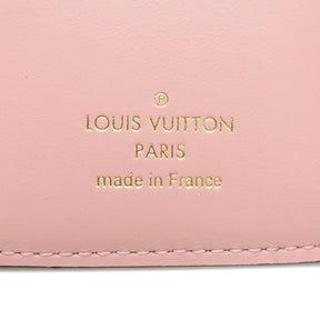 ルイヴィトン LOUIS VUITTON ポルトフォイユ セレスト M81665 ローズバレリーヌ モノグラムキャンバス レザー 三つ折り財布 ゴールド金具 コンパクト財布