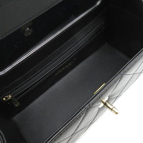 シャネル CHANEL マトラッセ  ボックス バッグ AS4471 ブラック レザー ショルダーバッグ ゴールド金具 ココマーク ヴァニティ チェーンショルダー 黒 新品 未使用