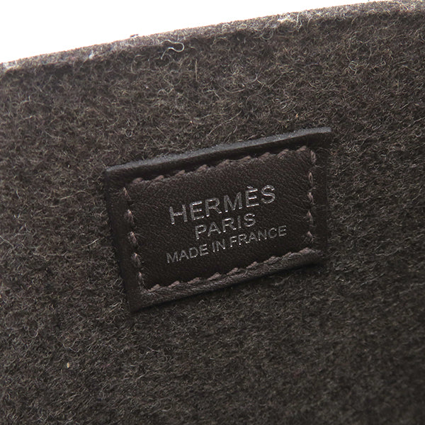 エルメス HERMES エヴリンTPM アマゾン エベンヌ フェルト スイフト ショルダーバッグ シルバー金具 茶