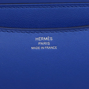 エルメス HERMES コンスタンスミニ 3 ブルーフランス スイフト ショルダーバッグ シルバー金具 新品 未使用 青