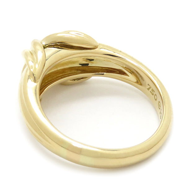 ティファニー Tiffany & Co シグネチャー イエローゴールド K18YG リング 指輪