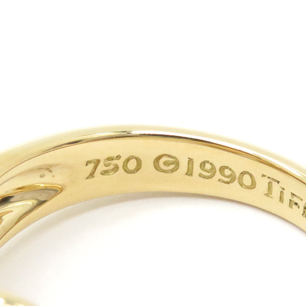 ティファニー Tiffany & Co シグネチャー イエローゴールド K18YG リング 指輪